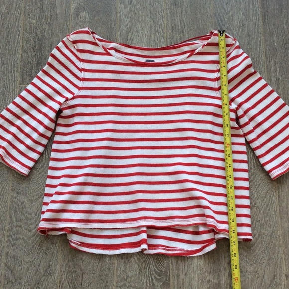 Free People striped thermal pleated shirt - Picture 6 of 8